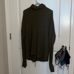 Army green sweater
